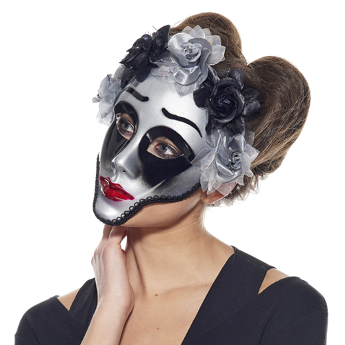 Maschera Viso Giorno Della Morte Accessorio Costume Halloween Carnevale Ebay